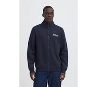 Sweatjacke BLEND "BHKENJI ZP CARDIGAN", Herren, Gr. S, blau (salute), Sweatware, Obermaterial: 55% Polyester, 45% Baumwolle, unifarben, regular fit normal, ohne Ausschnitt, Rippbündchen, Sweatjacken S