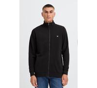 Sweatjacke BLEND "BHLapox", Herren, Gr. S, schwarz, Sweatware, 100% Baumwolle, unifarben, normal normal, hoch geschlossener Ausschnitt, elastischer Bund, Sweatjacken Sweatjacke, Basic Sweatjacke mit T