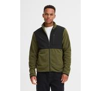 Sweatjacke BLEND "BHMARIO", Herren, Gr. M, forest night, Fleece, 100% Polyester, colorblocking, Basic, normal normal, ohne Ausschnitt, elastischer Bund, Sweatjacken Sweatjacke, Stilvolle Fleecejacke m
