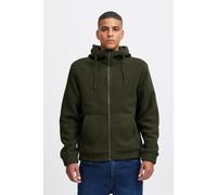 Sweatjacke BLEND "BHSweatshirt", Herren, Gr. M, forest night, Sweatware, 100% Polyester, unifarben, regular fit normal, ohne Ausschnitt, eingesetzt, Sweatjacken Sweatjacke, Gemütliche Sweatjacke mit K