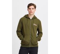 Sweatjacke BLEND "BHSweatshirt", Herren, Gr. M, forest night, Sweatware, 55% Polyester, 45% Baumwolle, unifarben, Basic, regular fit normal, ohne Ausschnitt, eingesetzt Rippbündchen, Sweatjacken Sweat