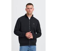 Sweatjacke BLEND "BHTomi", Herren, Gr. M, schwarz, Sweatware, 80% Polyester, 20% Baumwolle, unifarben, normal normal, hoch geschlossener Ausschnitt, Rippbündchen, Sweatjacken Sweatjacke, Basic Sweatja