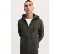 Sweatjacke BLEND "BL Sweatjacke BHDownton Zipthrough", Herren, Gr. XXXL, grün, Sweatware, Obermaterial: 50% Baumwolle, 50% Polyester, unifarben, kontrastfarbene Details, casual, normal normal, Rundhal