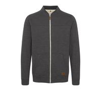 Blend BHArco Herren Sweatjacke Collegejacke Cardigan mit kurzem Stehkragen Reißverschluss Kängurutasche Baumwollmischung Regular fit, Größe:L, Farbe:Charcoal (70818)