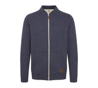 Blend BHArco Herren Sweatjacke Collegejacke Cardigan mit kurzem Stehkragen Reißverschluss Kängurutasche Baumwollmischung Regular fit, Größe:M, Farbe:Navy (70230)