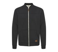 Blend BHArco Herren Sweatjacke Collegejacke Cardigan mit kurzem Stehkragen Reißverschluss Kängurutasche Baumwollmischung Regular fit, Größe:M, Farbe:Black (70155)