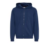 Sweatjacke BLEND "BHBrody", Herren, Gr. L, marineblaus, Sweatware, 60% Baumwolle, 40% Polyester, unifarben, Basic, regular fit normal, eingesetzt, Sweatjacken Sweatjacke, Gemütliche Sweatjacke mit Kap