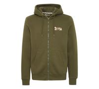 Sweatjacke BLEND "BHSweatshirt", Herren, Gr. L, forest night, Sweatware, 55% Polyester, 45% Baumwolle, unifarben, Basic, regular fit normal, ohne Ausschnitt, eingesetzt, Sweatjacken Sweatjacke, Gemütl