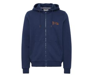 Sweatjacke BLEND "Sweatjacke BHSweatshirt", Herren, Gr. XL, blau (marineblaus), Obermaterial: 55% Polyester PES. 45% Baumwolle CO., Sweatjacken Sweatjacke (71734340-XL) marineblaus