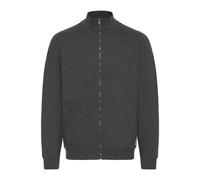 Sweatjacke BLEND "Trainingsjacke BHAndre", Herren, Gr. XXL, grau (charcoal mix), Obermaterial: 60% Baumwolle CO. 40% Polyester PES., Sweatjacken Sweatjacke (49778960-XXL) charcoal mix