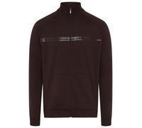 Sweatjacke BOSS "Authentic", Herren, Gr. L, schwarz braun 204, Sweatware, Obermaterial: 100% Baumwolle, regular fit normal, Bündchen, Sweatjacken Sweatjacke, mit Streifen und Logo, regular fit (551652