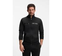 Sweatjacke BOSS "Authentic", Herren, Gr. L, schwarz 005, Sweatware, Obermaterial: 100% Baumwolle, regular fit normal, Bündchen, Sweatjacken Sweatjacke, mit Streifen und Logo, regular fit (58473223-L)