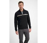 Sweatjacke BOSS "Authentic", Herren, Gr. XXL, schwarz 001, Sweatware, Obermaterial: 100% Baumwolle, unifarben, regular fit normal, Bündchen, Sweatjacken Sweatjacke, mit Streifen und Logo, regular fit