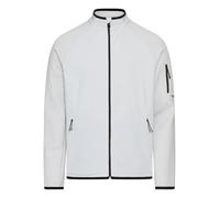 Sweatjacke BOSS GREEN "FZ Urban Tech", Herren, Gr. XXL, grau (light, pastel grau054), Sweatware, Obermaterial: 39% Baumwolle, 39% Modal, 17% Polyester, 5% Elasthan, gestreift, regular fit hüftlang, ab