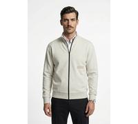 Sweatjacke BOSS GREEN, Herren, Gr. M, open weiß137, Sweatware, Obermaterial: 88% Baumwolle, 12% Polyester, unifarben, relaxed fit normal, hoch geschlossener Ausschnitt, Bündchen, Sweatjacken Sweatjack