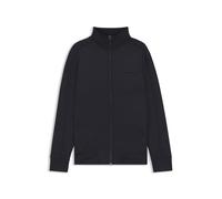 Sweatjacke BOSS GREEN "Mirror", Herren, Gr. XL, dunkelblau402, Sweatware, Obermaterial: 99% Polyester, 1% Elasthan, unifarben, regular fit normal, hoch geschlossener Ausschnitt, Bündchen, Sweatjacken 