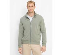 Sweatjacke BRAX "Style SCOTT", Herren, Gr. 4XL (62/64), grün, 82% Baumwolle, 18% Polyester, Sweatjacken Sweatjacke (77817306-4XL) grün