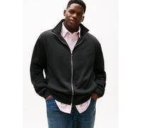 Sweatjacke "BT-MODERN ATH TRACK", Herren, Gr. 4XL, schwarz, Sweatware, Obermaterial: 95% Polyester, 5% Elasthan, TOMMY HILFIGER BIG & TALL, normal normal, Rippbündchen, Sweatjacken Sweatjacke, Große G