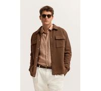 Sweatjacke BUGATTI "Modern Fit", Herren, Gr. M, 70, braun, Sweatware, 79% Baumwolle, 21% Polyester, unifarben, normal, Sweatjacken Sweatjacke, mit Druckknöpfen (55874712-M) 70, braun