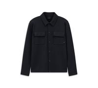 Sweatjacke BUGATTI "Modern Fit", Herren, Gr. XXL, schwarz (390, marine), Sweatware, 79% Baumwolle, 21% Polyester, unifarben, normal, Sweatjacken Sweatjacke, mit Druckknöpfen (82476121-XXL) 390, marine