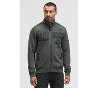 Camp David Herren Sweatjacke mit Ripstop-Details und Label-Applikationen Dark Forest, Xxxl