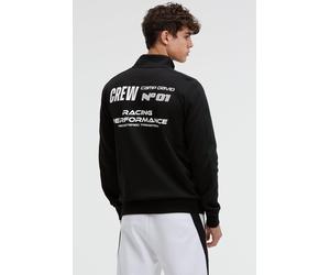 Sweatjacke CAMP DAVID, Herren, Gr. 4XL, schwarz, Material: 70% Baumwolle, 30% Polyester, bedruckt, regular fit normal, hoch geschlossener Ausschnitt, eingesetzt Rippbündchen, Sweatjacken Sweatjacke, m