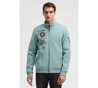 Camp David Herren Sweatjacke mit Logo Prints, Stickereien und Patches Smoke Blue, 4xl