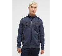 Sweatjacke CAMP DAVID, Herren, Gr. M, blau, Material: 50% Baumwolle, 50% Polyester, bedruckt, bestickt, relaxed fit normal, eingesetzt Rippbündchen, Sweatjacken, mit Reißverschlusstaschen (35646213-M)