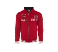 Sweatjacke CARISMA "CARISMA Sweatjacke", Herren, Gr. L, rot, Obermaterial: 70% Baumwolle CO. 30% Polyester PES., regular fit, Sweatjacken Sweatjacke, Regular (19759500-L) rot