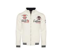 Sweatjacke CARISMA "CARISMA Sweatjacke", Herren, Gr. M, weiß, Obermaterial: 70% Baumwolle CO. 30% Polyester PES., regular fit, Sweatjacken Sweatjacke, Regular (27006943-M) weiß