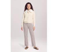 Sweatjacke CARTOON "Damen mit Kunstfellkragen", Damen, Gr. 38, beige (light beige melange), Obermaterial: 42% Viskose, 39% Polyester, 19% Polyamid. Besatz: 100% Polyester, lässig geschnitten normal, R