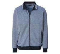 Sweatjacke CASAMODA "CASAMODA Sweatjacke gestreift", Herren, Gr. 3XL, blau, 100% Baumwolle, Sweatjacken Sweatjacke (30724205-XXXL) blau