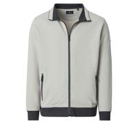 Sweatjacke CASAMODA "CASAMODA Sweatjacke gestreift", Herren, Gr. XXL, beige, 100% Baumwolle, Sweatjacken Sweatjacke (69381318-XXL) beige