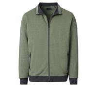 Sweatjacke CASAMODA "CASAMODA Sweatjacke gestreift", Herren, Gr. XXL, grün, 100% Baumwolle, Sweatjacken Sweatjacke (10810763-XXL) grün