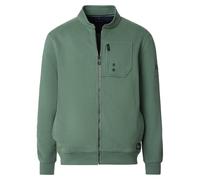 Sweatjacke CASAMODA "CASAMODA Sweatjacke Print", Herren, Gr. XL, grün, 70% Baumwolle, 30% Polyester, Sweatjacken Sweatjacke (82738067-XL) grün