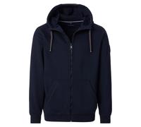 Casa Moda Regular Fit Sweatjacke mit Kapuze blau, Einfarbig