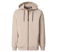 Casa Moda Regular Fit Sweatjacke mit Kapuze beige, Einfarbig