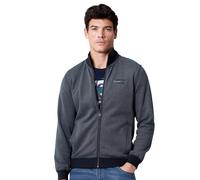 Sweatjacke CASAMODA "CASAMODA Sweatjacke uni", Herren, Gr. M, blau (dunkelblau), 100% Baumwolle, Sweatjacken Sweatjacke (53095945-M) dunkelblau
