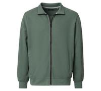 Casa Moda Regular Fit Sweatjacke grün, Einfarbig