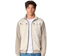 Sweatjacke CASAMODA "CASAMODA Sweatjacke uni", Herren, Gr. XL, beige, 60% Baumwolle, 40% Polyester, Sweatjacken (96201436-XL) beige