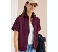 Cecil Damen Kurzarm Sweatjacke mit Zipper in Rot, Gr: M
