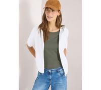 Cecil Damen Kurzarm Sweatjacke mit Kapuze in Weiß, Gr: XL