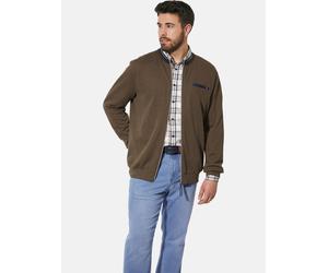 Sweatjacke CHARLES COLBY "Sweatjacke DUKE RUPOLD", Herren, Gr. 3XL, braun, Obermaterial: 60% Baumwolle CO. 40% Polyester COOLMAX PES(Coolmax)., Sweatjacken Sweatjacke (12638758-XXXL) braun