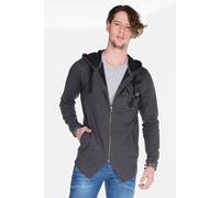 Cipo & Baxx Herren Sweatjacke Hoodie Cardigan Kapuzenjacke Sweatshirt Jacke Anthracite L