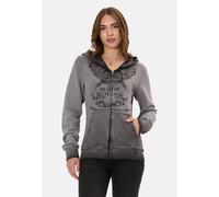 Sweatjacke CIPO & BAXX "WL372", Damen, Gr. L, anthrazit, regular fit, Sweatjacken Sweatjacke, mit Kapuze (41399252-L) anthrazit