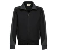 HAKRO Sweatjacke Contrast Performance #477 Gr. 3XL schwarz/grau