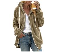 Sweatjacke Damen Große Größen 52 56 54 50 Ohne Kapuze Gr.48 58 4Xl Weiß Kunstpelzjacke Flauschmantel Plüschjacke Fleecejacke Fleecemantel Übergangsjacke Softshelljacke Plüschmantel Wintermantel