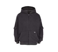 Sweatjacke DROPSIZE "Dropsize CARGO ZIPPER HOODIE", Herren, Gr. L, vintage wash schwarz, 70% Baumwolle, 30% Polyester, unifarben, Sweatjacken Sweatjacke (94798928-L) vintage wash schwarz