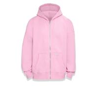 Sweatjacke DROPSIZE "Dropsize Herren Bazix Republiq Super Heavy Rib Zipper", Herren, Gr. M, pink, 80% Baumwolle, 20% Polyester, unifarben, Sweatjacken Sweatjacke (14998962-M)