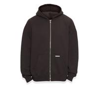 Sweatjacke DROPSIZE "Dropsize Herren Bazix Republiq Super Heavy Rib Zipper", Herren, Gr. M, washschwarz, 80% Baumwolle, 20% Polyester, unifarben, Sweatjacken Sweatjacke (88795300-M) washschwarz